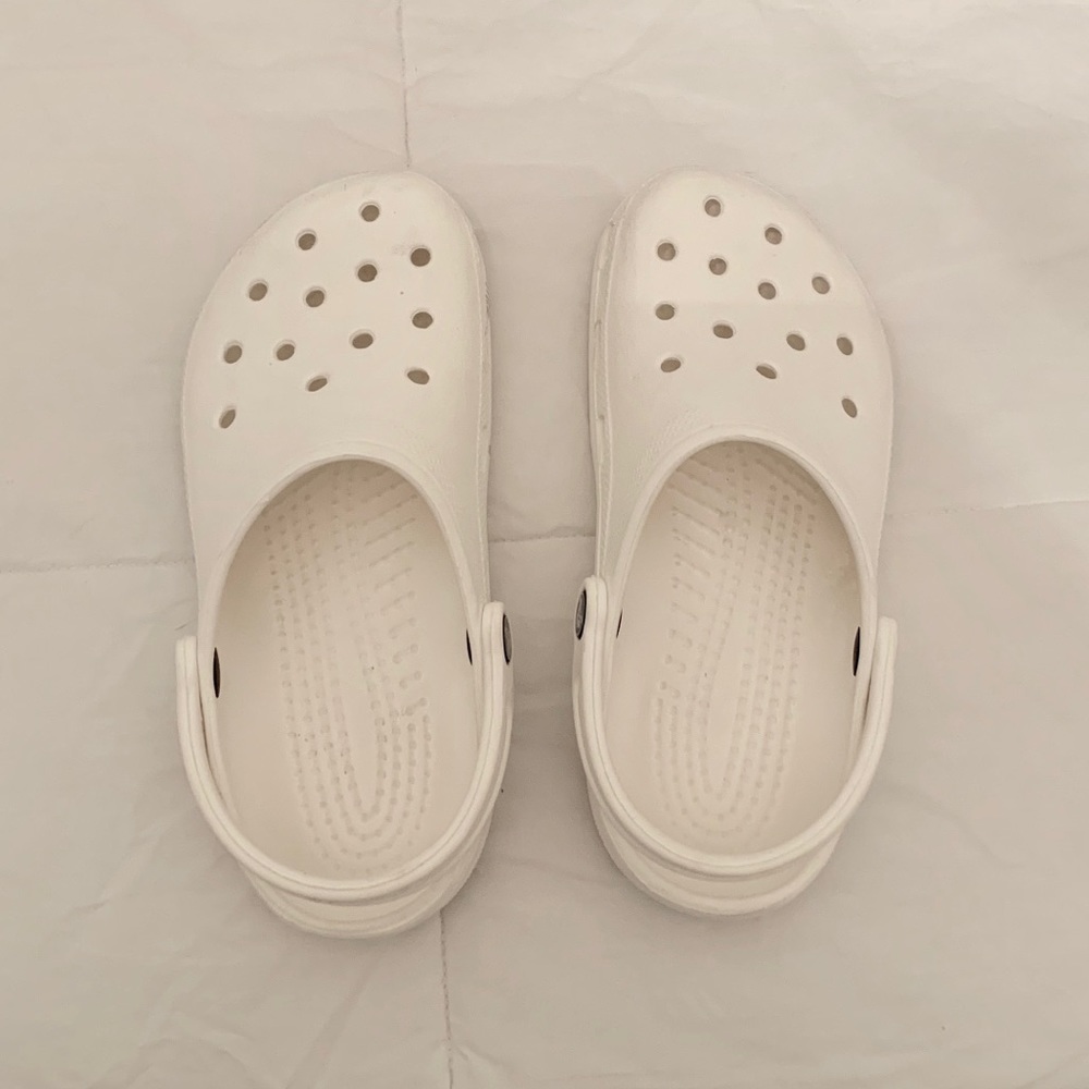 White Classic Clog Crocs